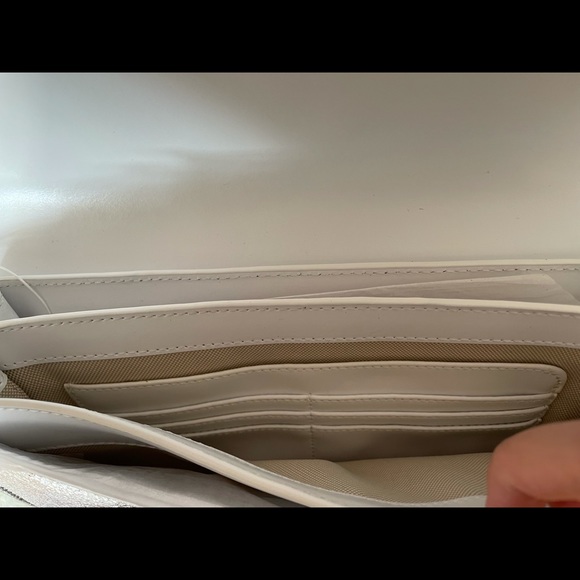 Glamorous Silver Clutch with Gold Chain
